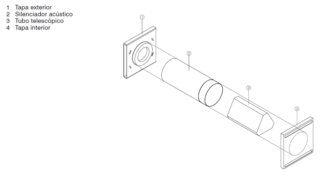 AIREADOR muro 100 mm 350 mm L