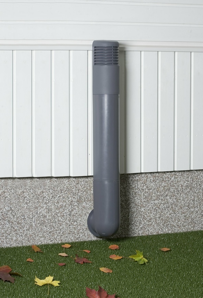 Ventilación Forjado sanitario Poste ROSS 200/210 Negro