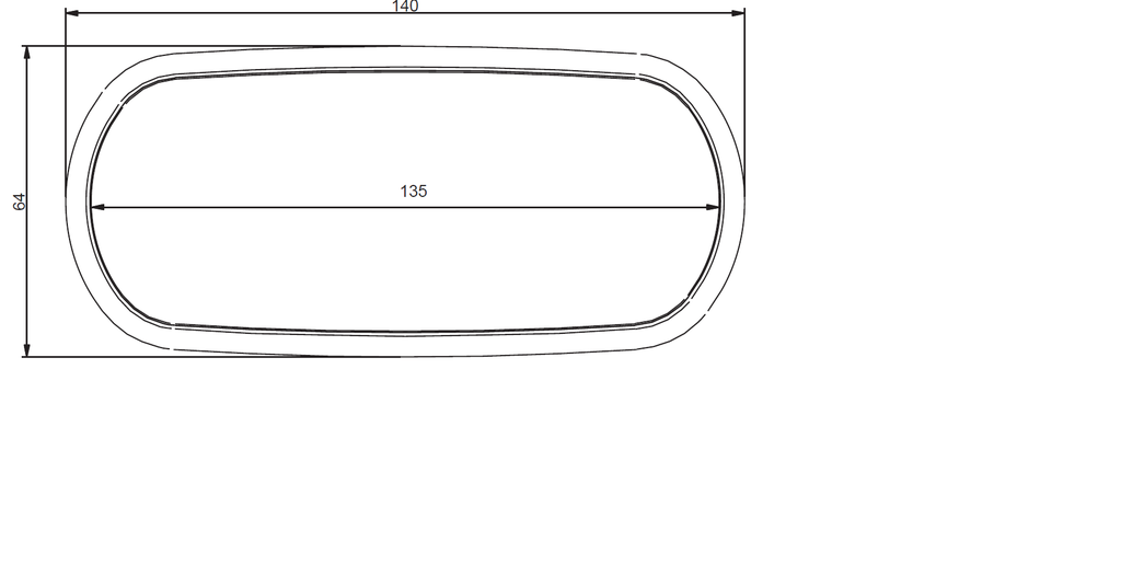 Semi rigid duct 140x64 15m Renson