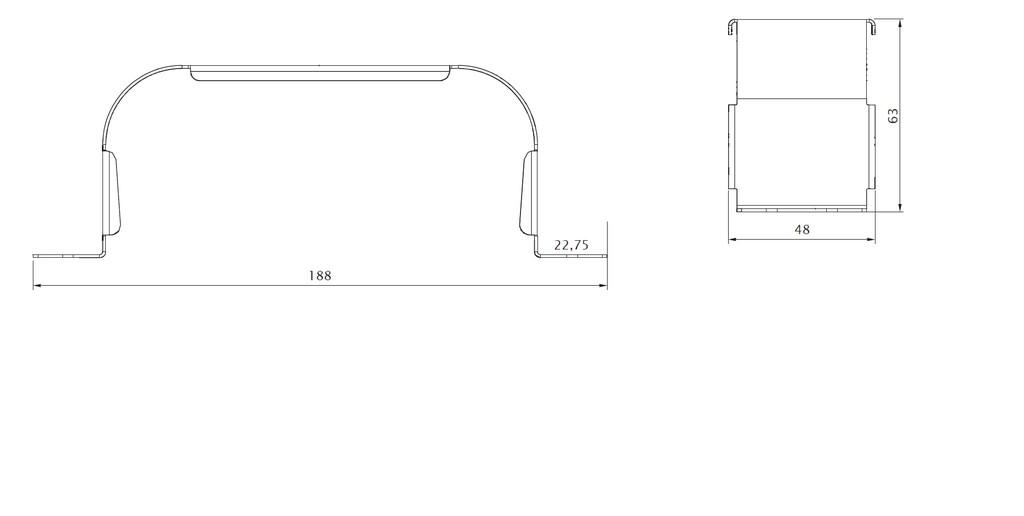 Metal fastening bracket