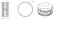 Conn. pce with rubbers Ø125 Renson