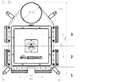 Distribution box angled 160 Renson