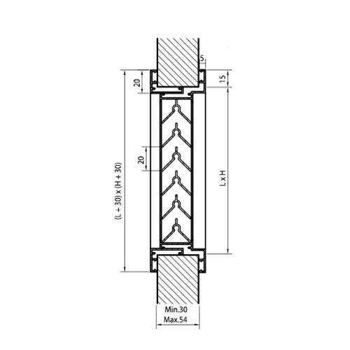 Rejilla para puerta 461 Renson