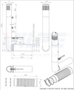 ROSS VENTILATION POLE 160/170 OFF WHITE