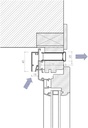 AST0622CA air slot 22 620 mm con tejadillo exterior