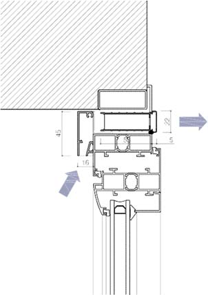 AST0622CA air slot 22 620 mm con tejadillo exterior