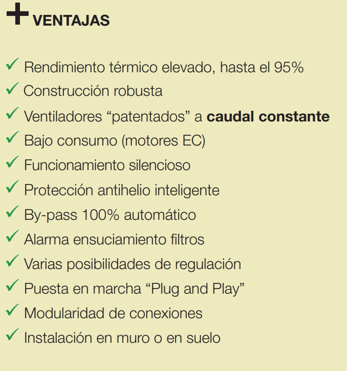 GRUPO DOBLE FLUJO SIBER EXCELLENT 4 TIPO 4/0R PLUS