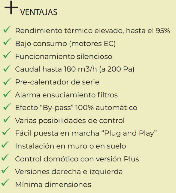 GRUPO DOBLE FLUJO SIBER DF AIR 180 TIPO 4/0L