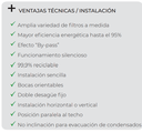 GRUPO DOBLE FLUJO SIBER DF BASIC CON MANDO 150M3/H