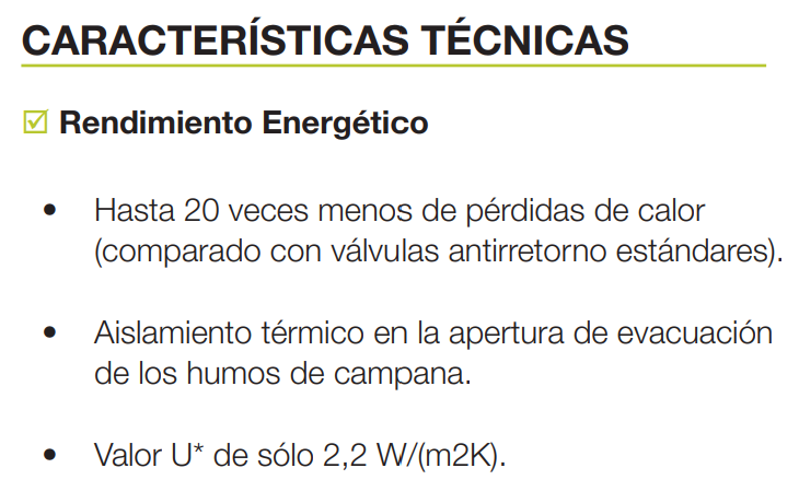 VÁLVULA ANTI-RETORNO Ø125MM EECN