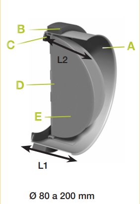 VALVULA ANTI-RETORNO Ø160MM METÁLICA Siber