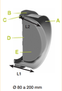 VALVULA ANTI-RETORNO Ø160MM METÁLICA Siber