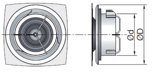 BOCA EXTRA/INSU Ø100MM R9003(SIN AIRYB) ROUND