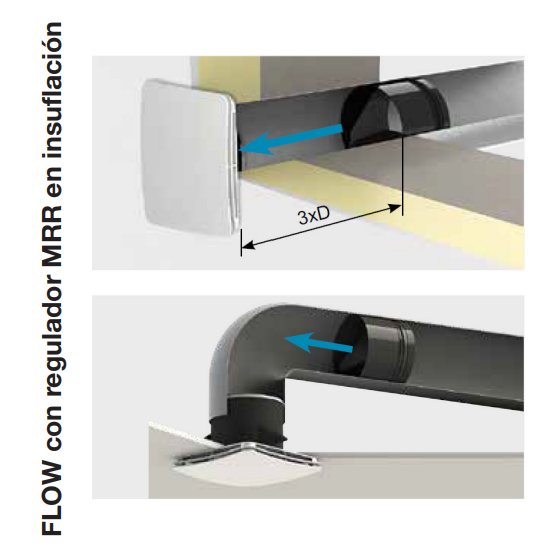 BOCA FLOW EXTRACCIÓN E INSUFLACIÓN Ø125MM