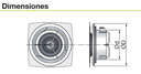 CUERPO PARA BOCAS AIRY Ø100MM RAL 9003