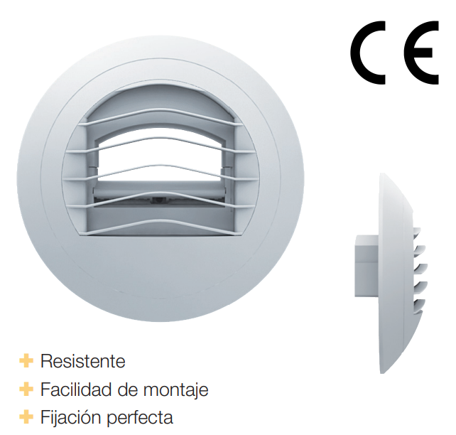 BOCA EXTRACCIÓN AUTO 75M3/HR SIN CONECTOR