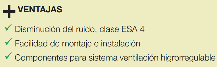 ENTRADA AIRE ACÚSTICA HIGRO 5/45M3/HR RAL 9016
