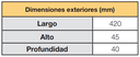 ENTRADA AIRE ACÚSTICA HIGRO 5/45M3/HR RAL 9016