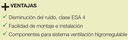 ENTRADA AIRE ACÚSTICA HIGRO 5/45M3/HR RAL 9016+RA