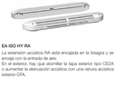 ENTRADA AIRE ACÚSTICA HIGRO 5/45M3/HR RAL 9016+RA