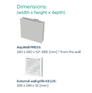 AMC1235P airmuro Ø 125 mm 350 mm 