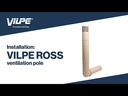 Ventilación Forjado sanitario Poste ROSS 125/135 Gris Claro