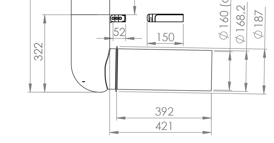 Ross Adaptador 160/160 Gris Claro (copia)