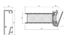 AST0630CA air slot 30 620 mm con tejadillo exterior de 45mm