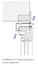 AST0630CA air slot 30 620 mm con tejadillo exterior de 45mm