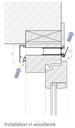 AST0630CA air slot 30 620 mm con tejadillo exterior de 45mm