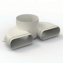 Double valve connection Ø125