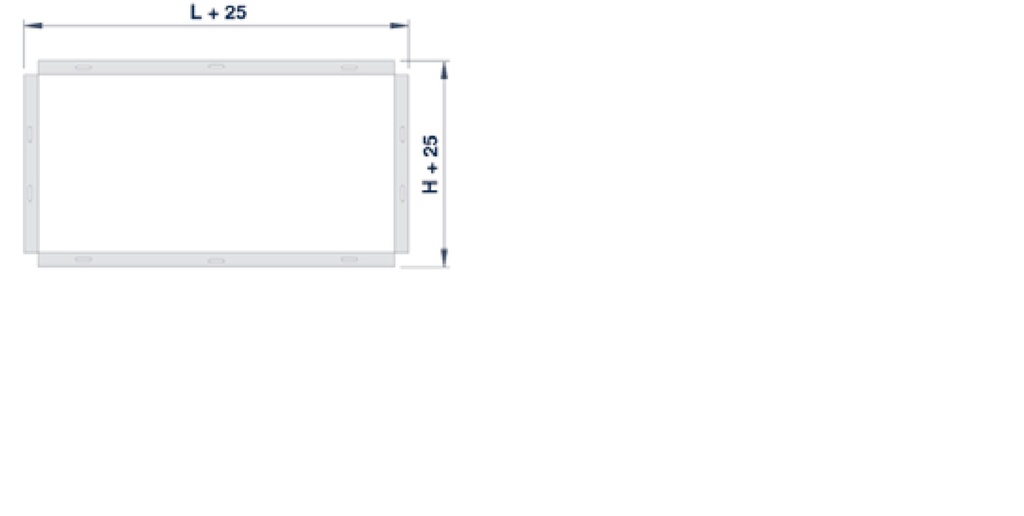 MM Marco de acero para rejillas