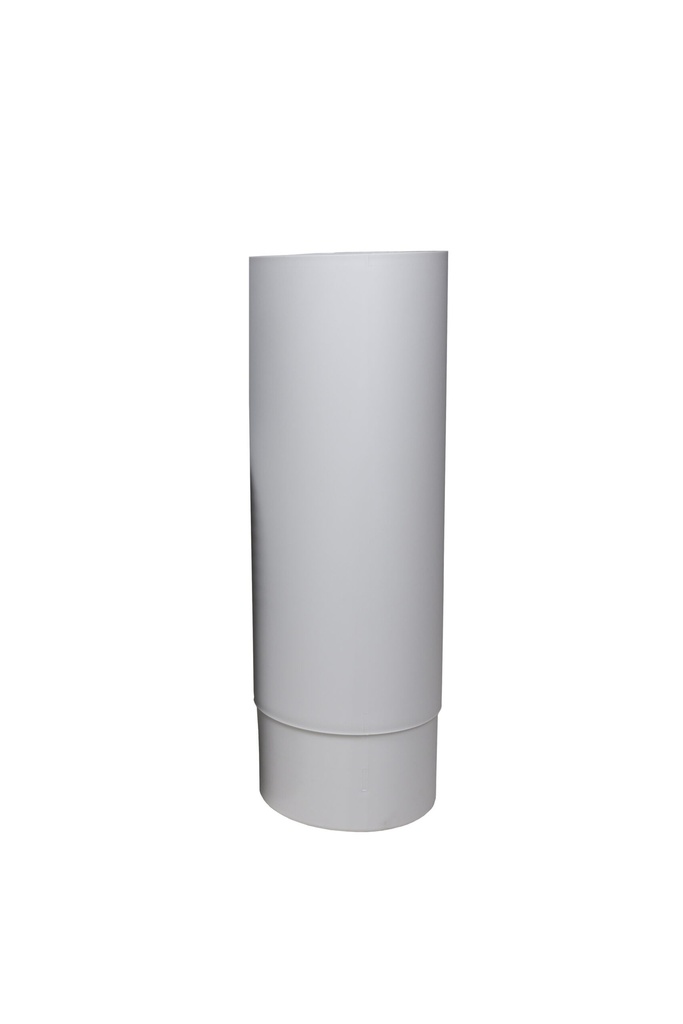 Prolongador Ø125 Poste Ross de 45cm Blanco 