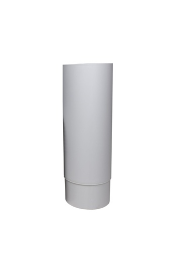 [790420] Prolongador Ø125 Poste Ross de 45cm Blanco 