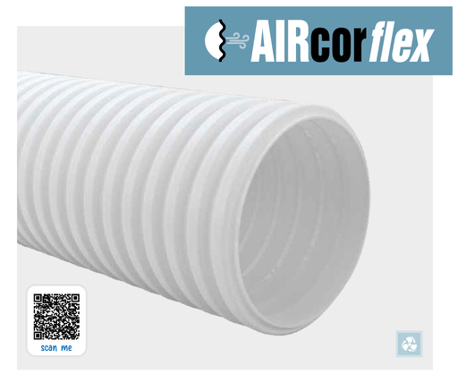 [Aircor75/CR60075W4L8] Conducto semirrígido diámetro 75 antibacteriano