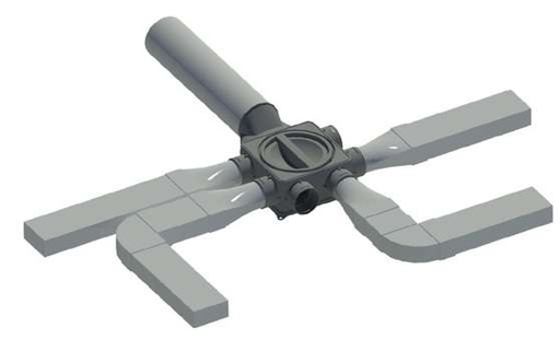 [RP100/80NES] ADAPTADOR Ø80 - 100 mm ESTANCO