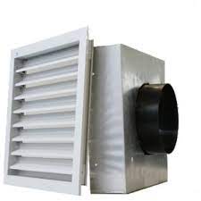 [9345] Rejilla de pared 300x300 Ø160-150 mm Ral 8019