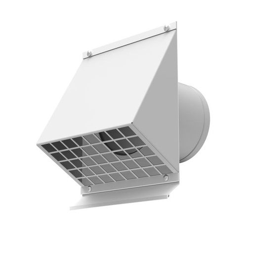 [8347] Wall louvre ø150 white